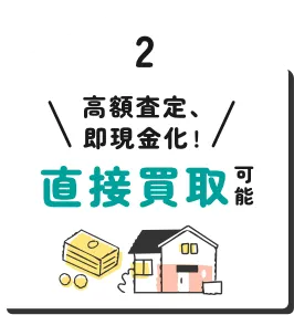 高額査定、即現金化 !直接買取可能