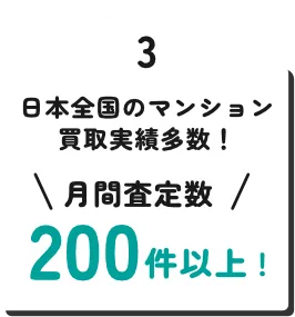日本全国のマンション買取実績多数！月間査定数200件以上 !